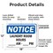 Signmission Laundry Room Hours _ Am - _ Pm, 18 in W x Rectangle, Plastic OS-2PACK-NS-P-1218-L-13977 - alternate 4